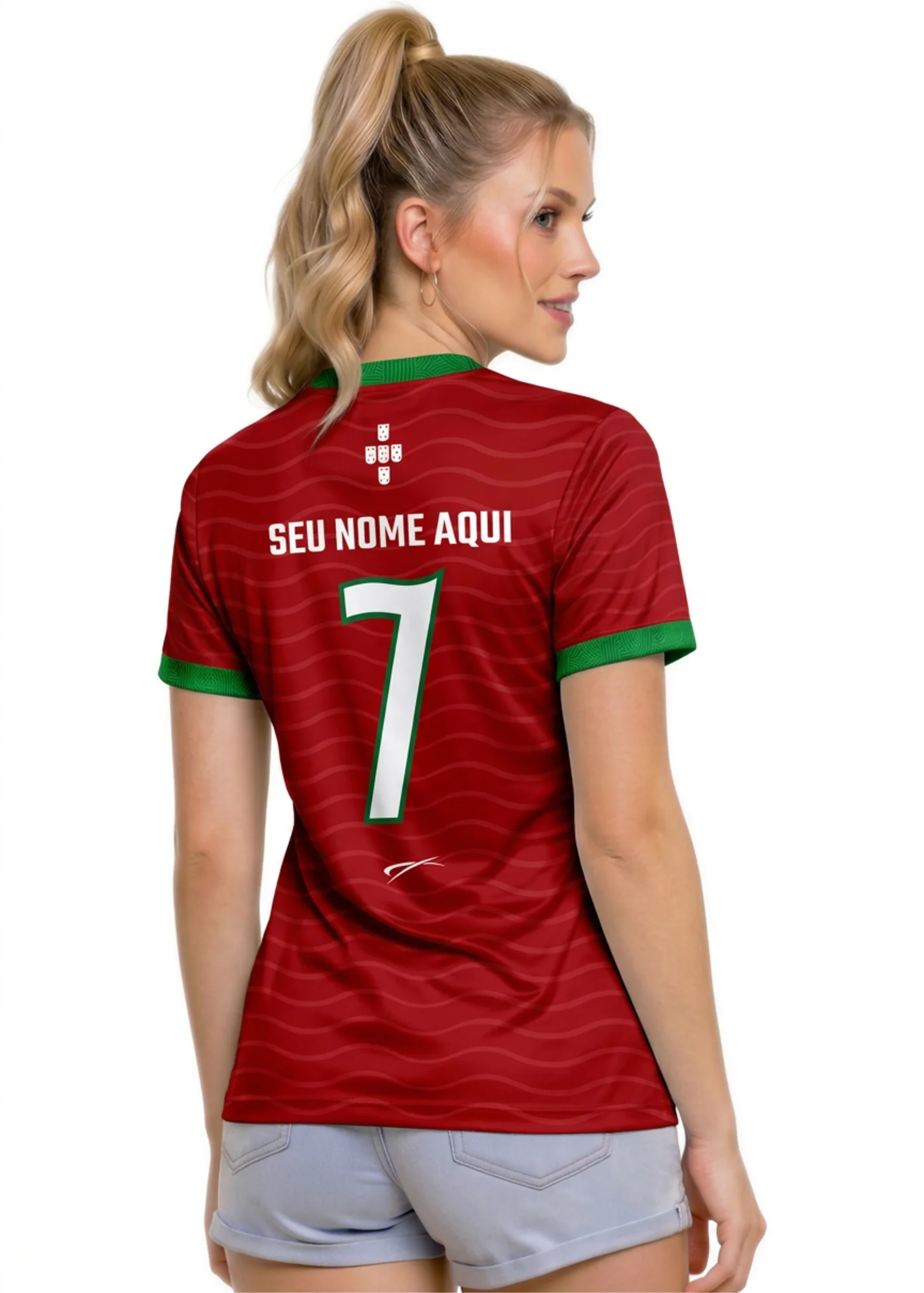 Camisa de Portugal - Feminino - Vermelho