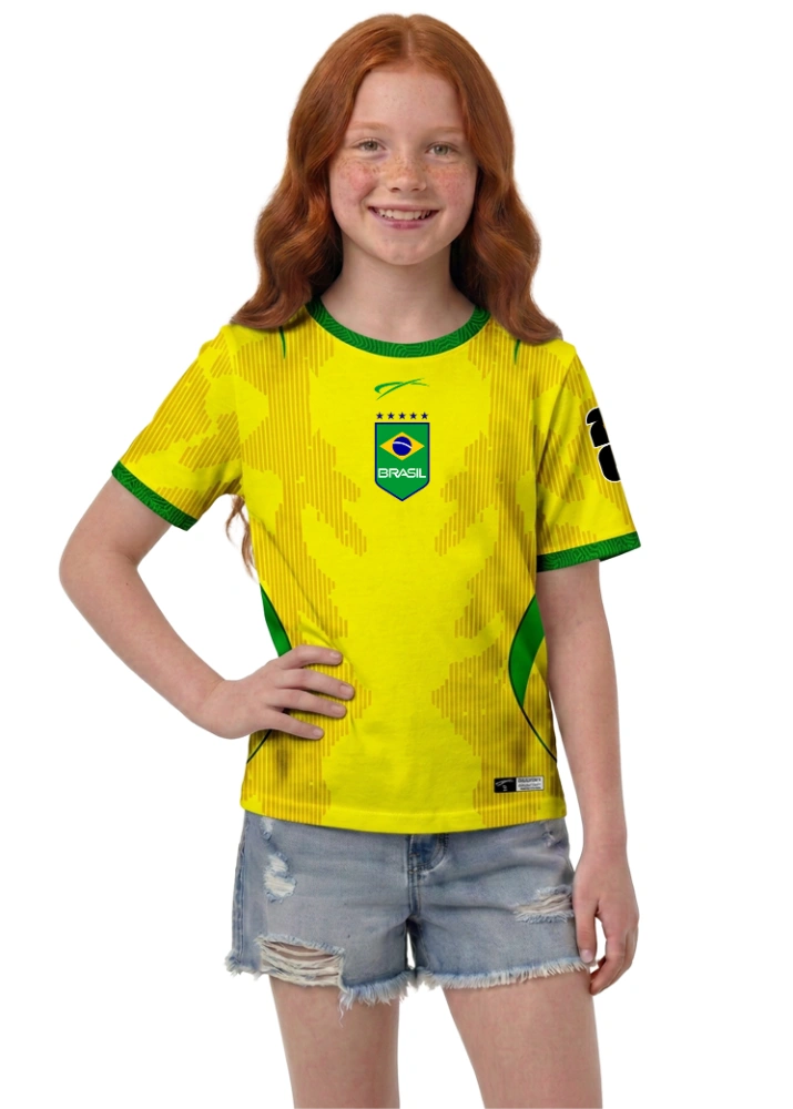 Camisa Brasil - Amarelo